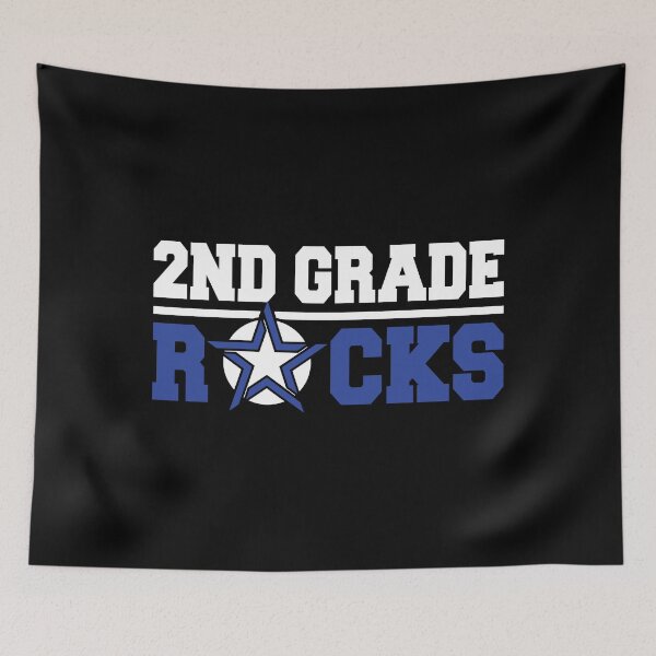 Item preview, 2nd Grade Rocks Funny Boys Elementary School Student designed and sold by Tee Kaboom!.