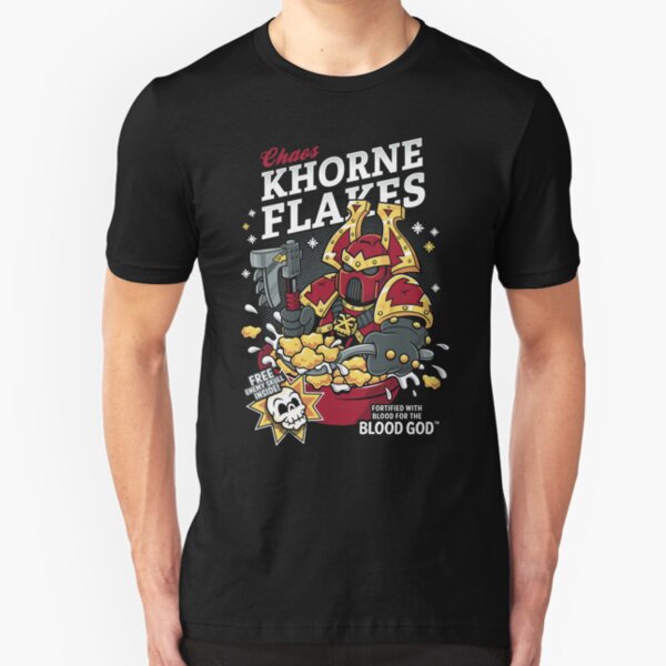 Chaos Khorne Flakes - Warhammer - Cereal - 40K Slim Fit T-Shirt