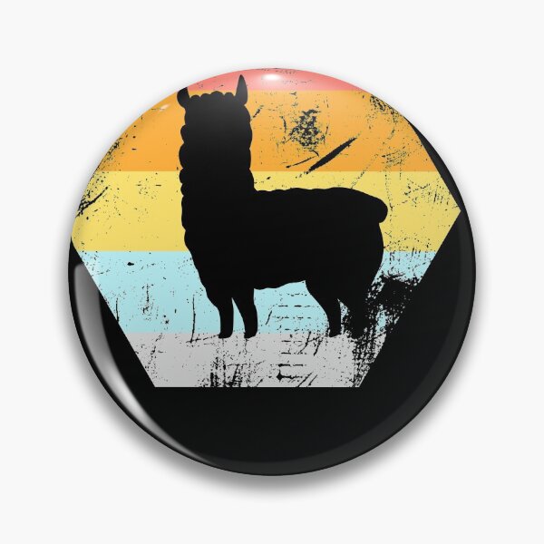 Artikelvorschau, Alpaka Lama Silhouette - Geschenk Vintage entworfen und verkauft von m-huppmann.