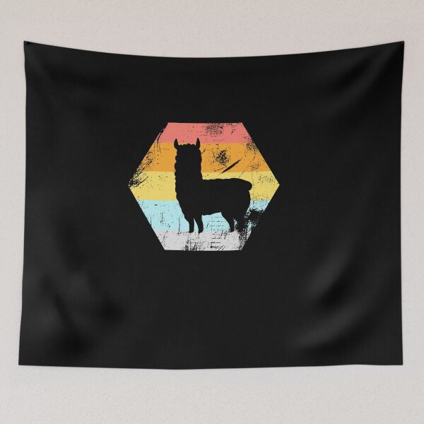 Artikelvorschau, Alpaka Lama Silhouette - Geschenk Vintage entworfen und verkauft von m-huppmann.