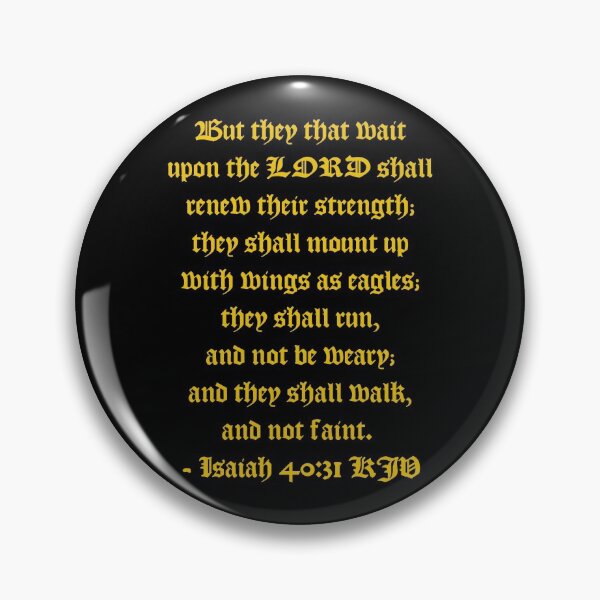 Item preview, Isaiah 40:31 KJV 1611 - Gold Print designed and sold by VerShirts.