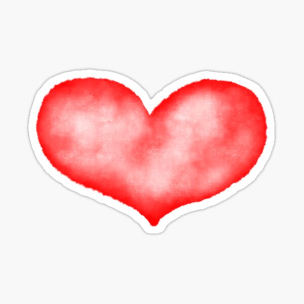 Watercolor heart Sticker