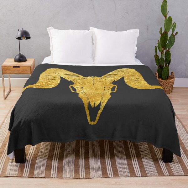Item preview, Goat Skull - Gold designed and sold by 77studios.