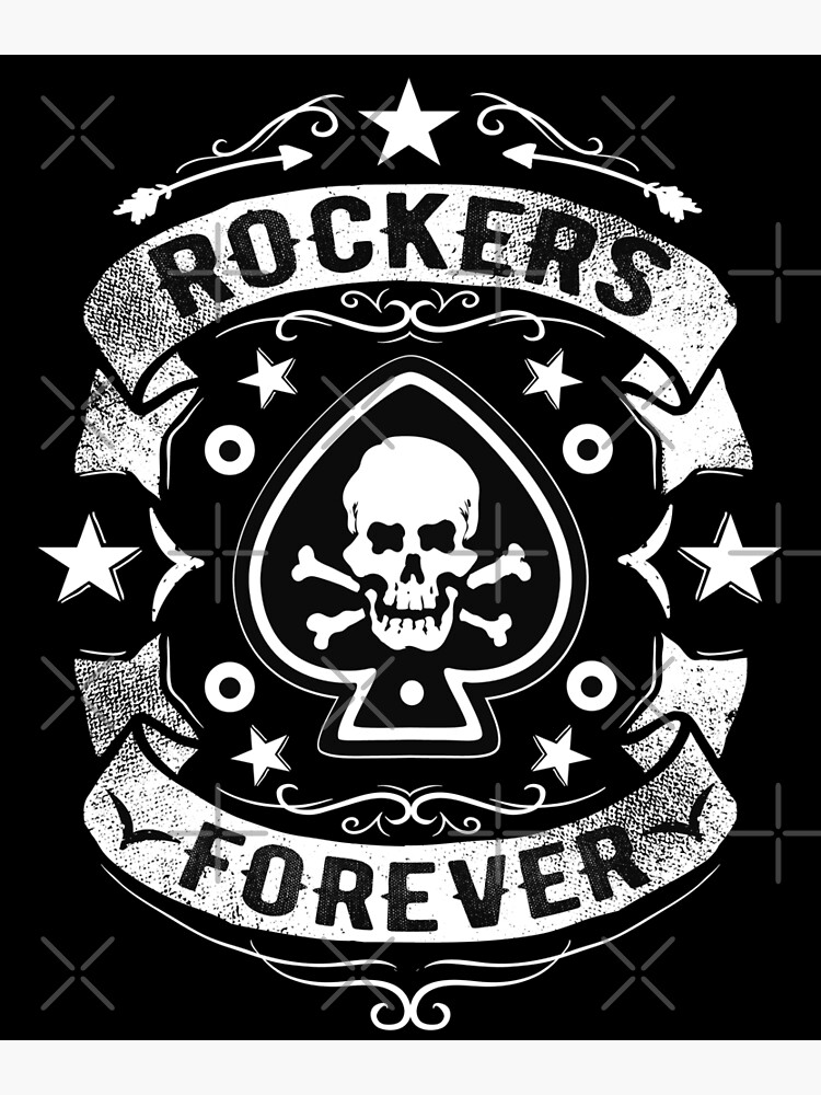 Rockabilly Skull Retro Pin Up Girl Guitar Rock And Roll Vintage Rockers  Sticker for Sale by MemphisCenter