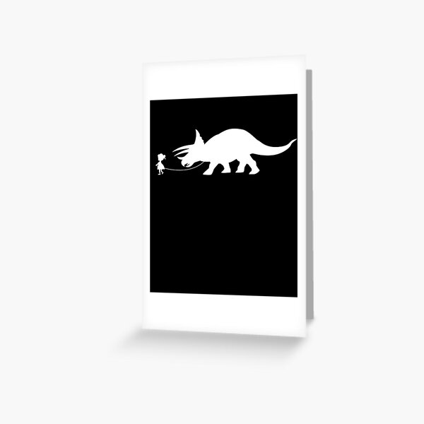 girl walking dinosaur
