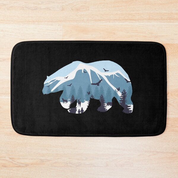 Item preview, Polar Bear Mountain Forest Camping Hiking Climbing Wildlife Animal Rights Nature Protector Nature Lover Ice Climate Change Snow Camp Gift Idea designed and sold by SimonGs.