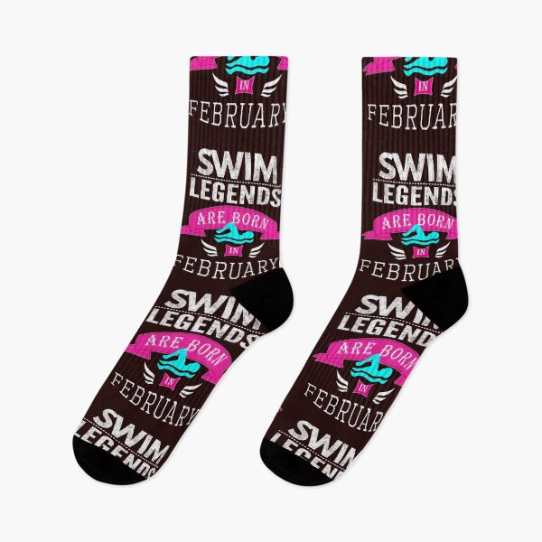 Item preview, Swimming legends are born in February designed and sold by LGamble12345.