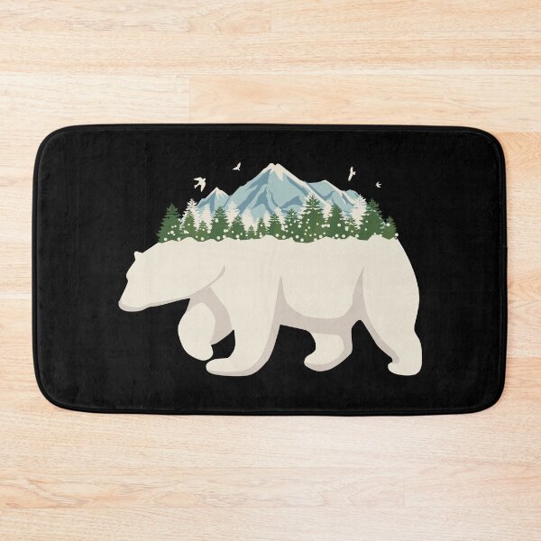 Item preview, Polar Bear Mountain Forest Camping Hiking Climbing Wildlife Animal Rights Nature Protector Nature Lover Ice Climate Change Snow Camp Gift Idea designed and sold by SimonGs.