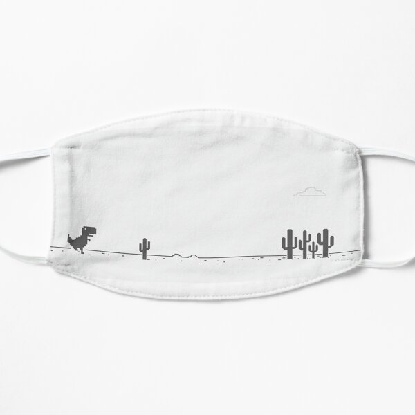 No Internet T-Rex Flat Mask