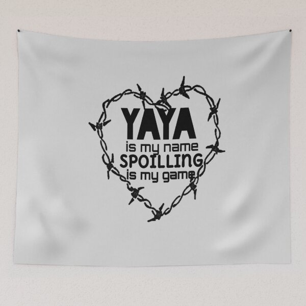 Item preview, Yaya is my name spoilling is my game : Funny Yaya Shirt Gifts for Yaya Grandmother Best Gift Idea for Yaya Birthday Christmas Mothers Day Present vintage style idea design designed and sold by Chamssou.