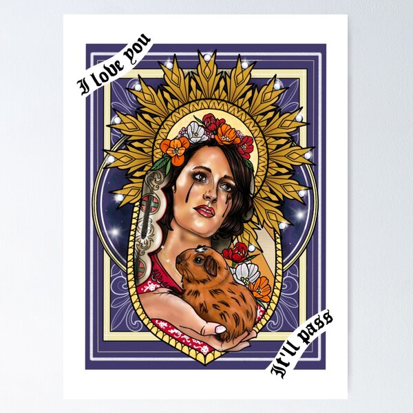 Vista previa del artículo con la obra «Fleabag con fondo», diseñado y vendido por Danieleanor.