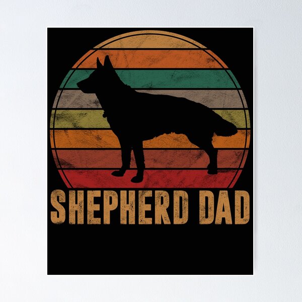 Item preview, Retro German Shepherd Dad Gift Dog Owner Pet Shepard Father designed and sold by Nikolaienko Artem.
