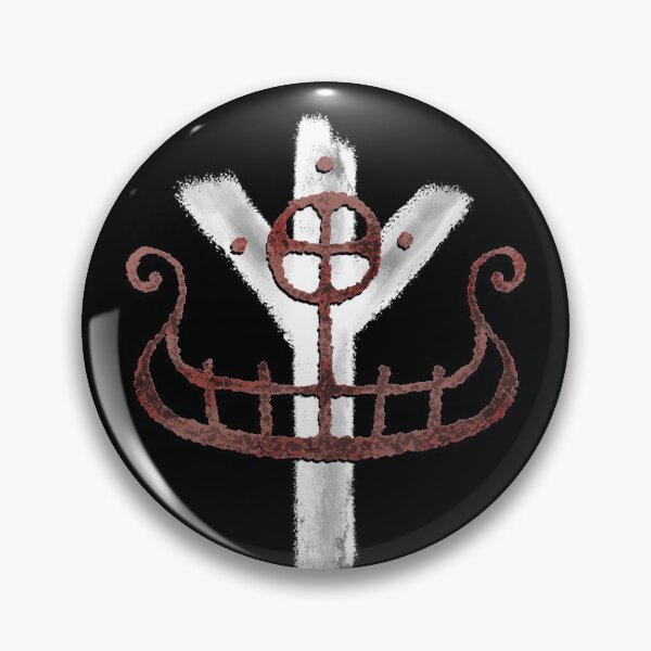 Item preview, Ancient Norse Sun Boat with Algiz rune designed and sold by FaunOfTheLake.