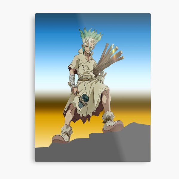 Dr stone Metal Print