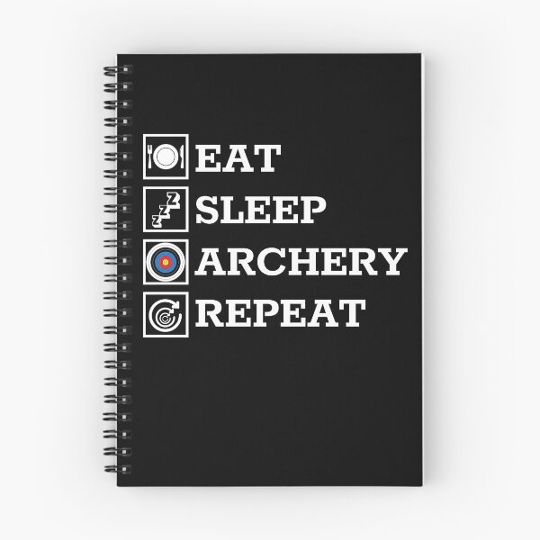 Item preview, Eat Sleep Achery Repeat Bow Hunting Lover Archer Gift Gear designed and sold by DynamicDesign.