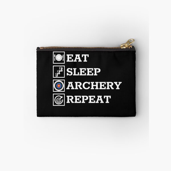 Item preview, Eat Sleep Achery Repeat Bow Hunting Lover Archer Gift Gear designed and sold by DynamicDesign.