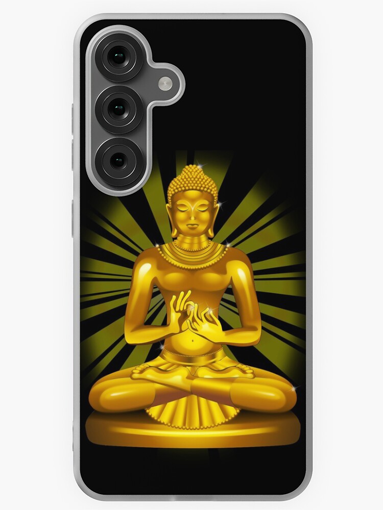 Thumbnail 1 of 4, Samsung Galaxy Phone Case, Buddha Siddhartha Gautama Golden Statue designed and sold by BluedarkArt.