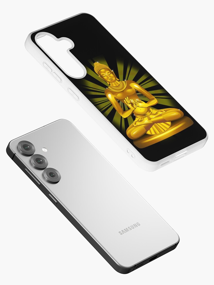Thumbnail 2 of 4, Samsung Galaxy Phone Case, Buddha Siddhartha Gautama Golden Statue designed and sold by BluedarkArt.