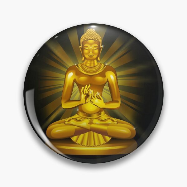 Artikelvorschau, Buddha Siddhartha Gautama goldene Statue entworfen und verkauft von BluedarkArt.