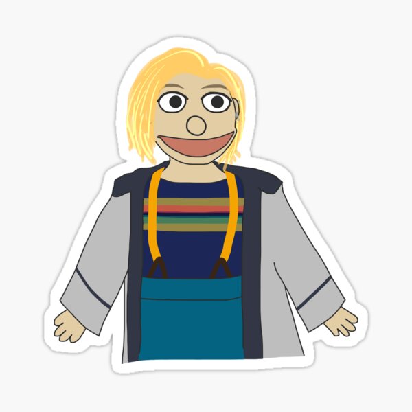 Thirteenth Doctor Muppet Style Sticker