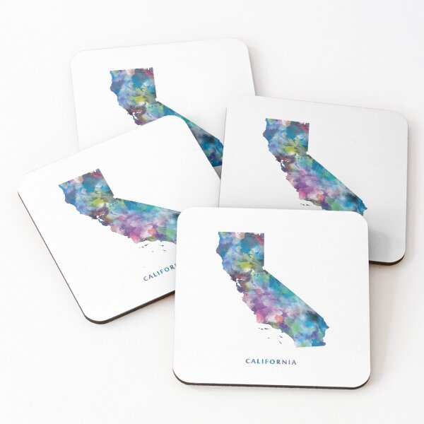 Item preview, California Map designed and sold by MonnPrint.
