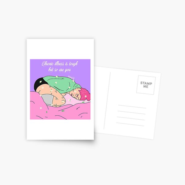 Chronic Illness is tough but so are you Postcard