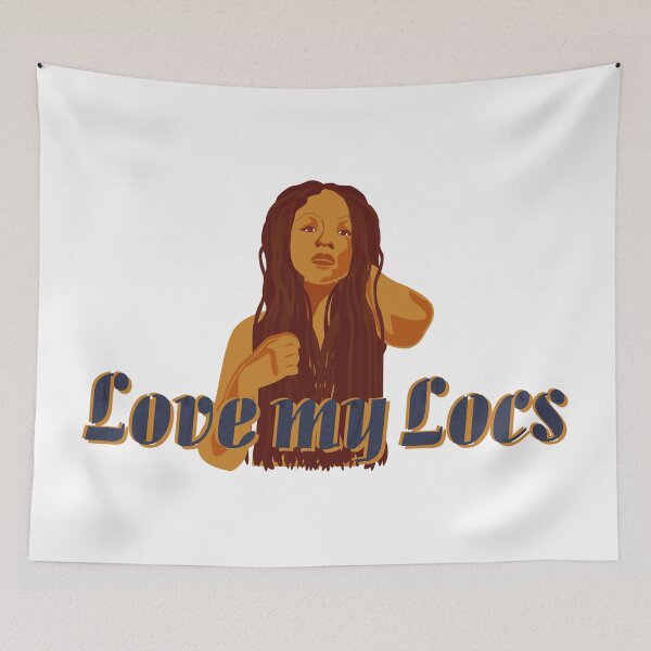 Aperçu de l'œuvre Love My Locs créée et vendue par RachelNatalie.