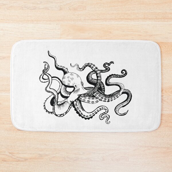 Item preview, Black and White Octopus designed and sold by freshmints.