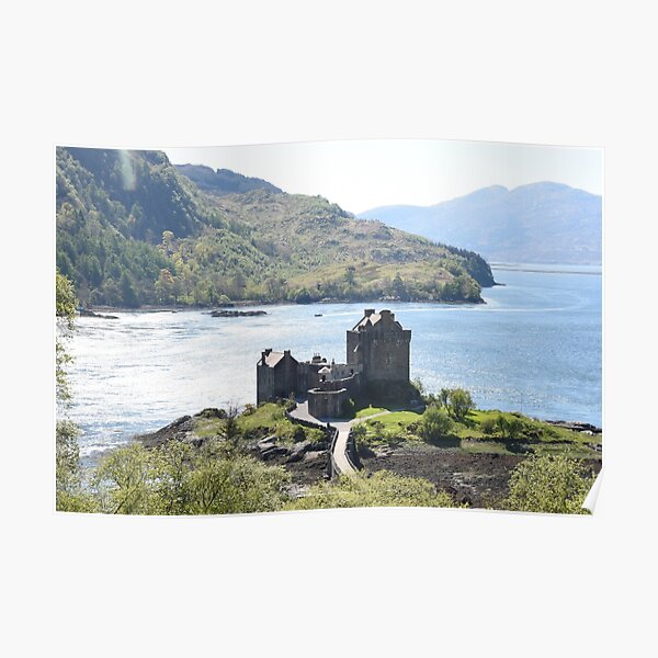 Eilean Donan Castle on a summer afternoon in the Highlands of Scotland Poster
