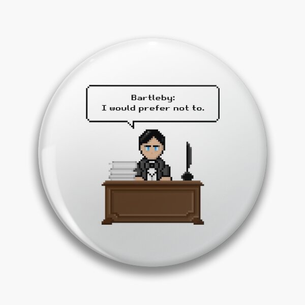 Item preview, Pixel Art – Bartleby, the Scrivener by Herman Melville designed and sold by literaturelodge.
