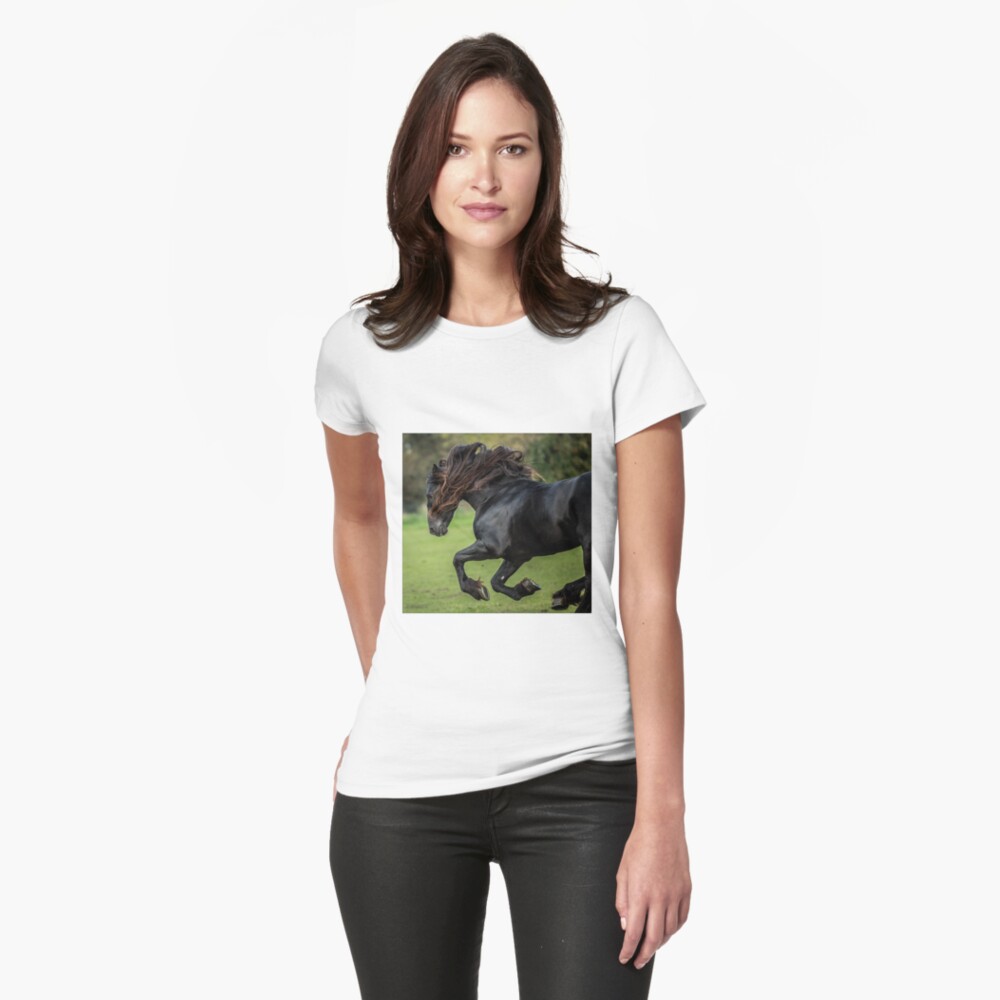 Item preview, Fitted T-Shirt designed and sold by Blackhorsesltd.