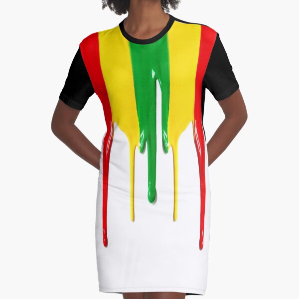 paint Graphic T-Shirt Dress