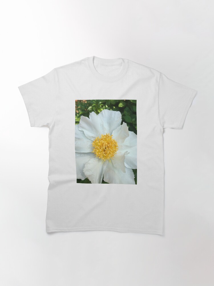 Thumbnail 3 of 7, Classic T-Shirt, Floral Gift - Chinese Peony Photography - Gardening Present designed and sold by OneDayArt.