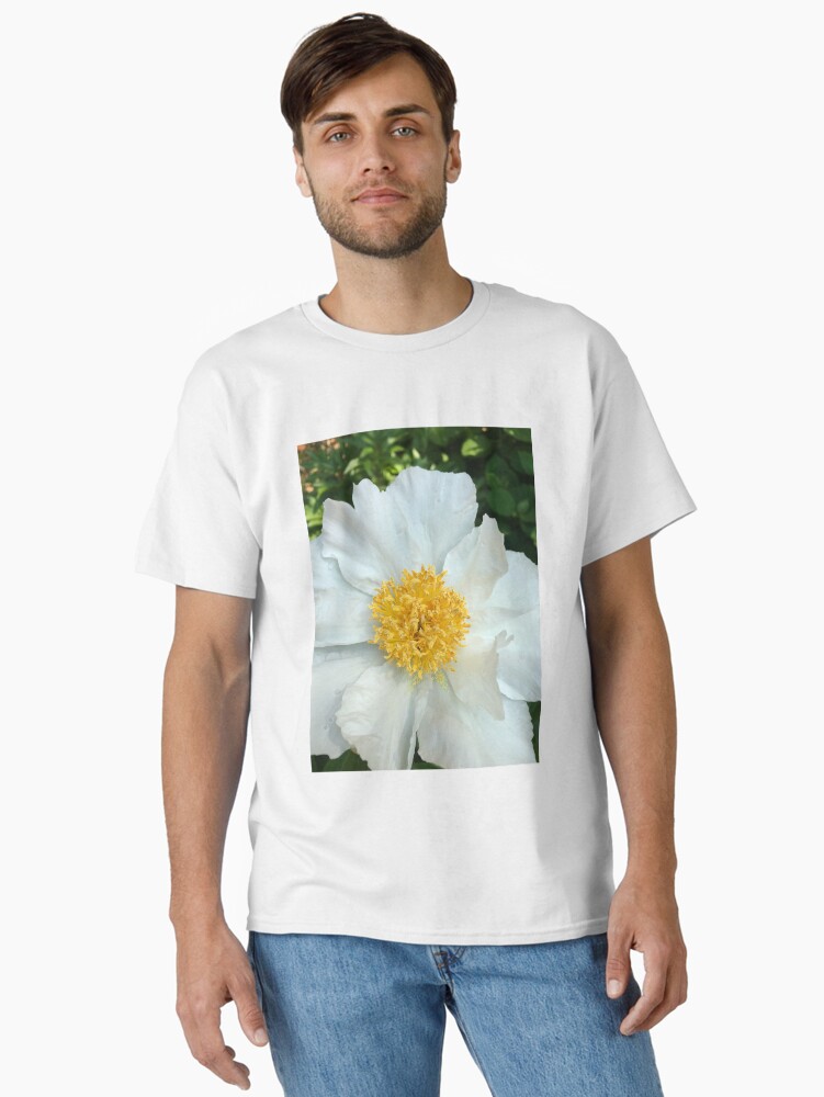 Thumbnail 2 of 7, Classic T-Shirt, Floral Gift - Chinese Peony Photography - Gardening Present designed and sold by OneDayArt.
