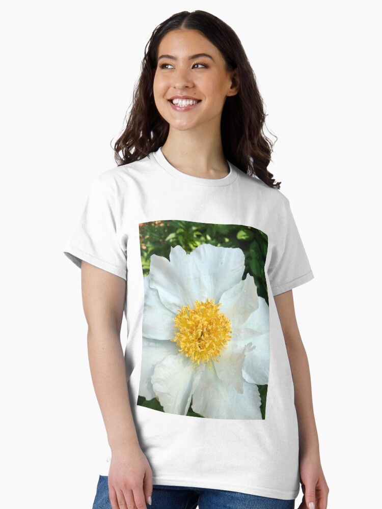 Thumbnail 1 of 7, Classic T-Shirt, Floral Gift - Chinese Peony Photography - Gardening Present designed and sold by OneDayArt.