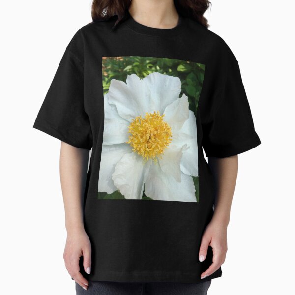 Floral Gift - Chinese Peony Photography - Gardening Present Oversized T-Shirt