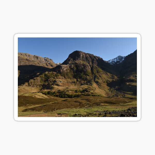 Glencoe on a summer afternoon in the Highlands of Scotland Sticker