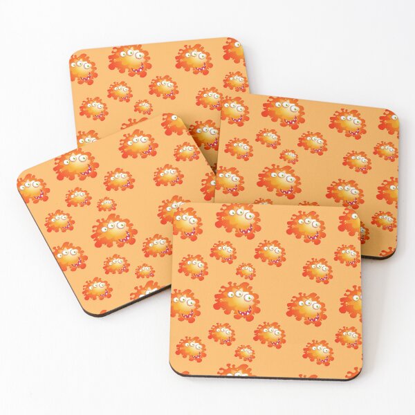 Item preview, Orange Virus Icon Design Pattern  designed and sold by quarantineshop.