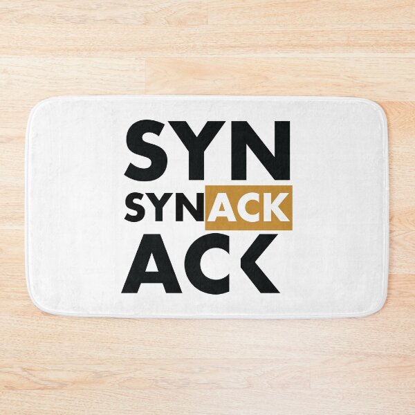 Item preview, SYN ACK Gold Black TCP Connection Establishment Gift Idea for System Administrators designed and sold by SphereZones.