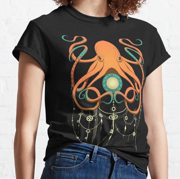 Timeless Octopus - Orange Classic T-Shirt