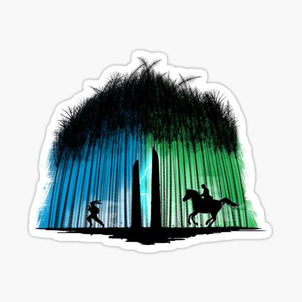 Chasing the rabbit Sticker