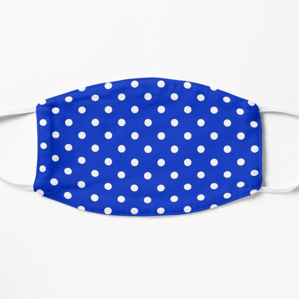 Royal Blue & White Polka Dot | Classic Pattern Mask