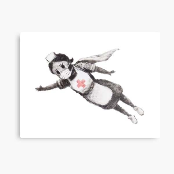 Super Nurse (Banksy - Game Changer) Metal Print