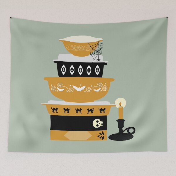 Item preview, Spooky Pyrex designed and sold by prouddaydreamer.