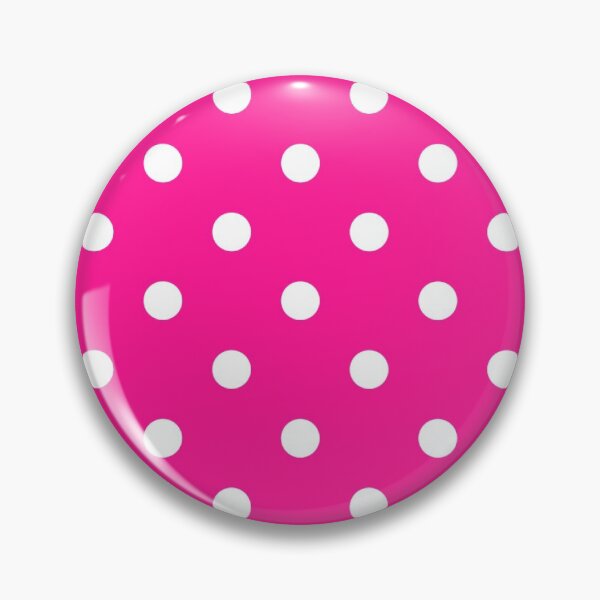 Item preview, Deep Pink & White Polka Dot | Classic Pattern designed and sold by yoyomasks.