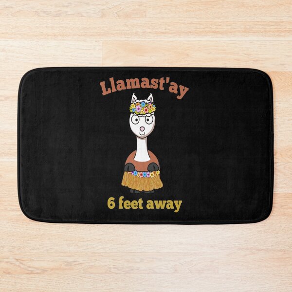 Item preview, Social Distancing 6 Feet Away Llamastay Yoga Tee Llama Social Distancing Gift Sarcastic Quarantine Humour Quote Apparel flowers llama idea design llamast'ay designed and sold by Chamssou.