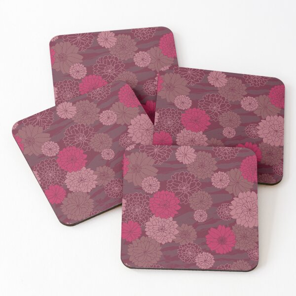 Item preview, Magenta dahlia floral seamless pattern designed and sold by Yulia Chepurova.