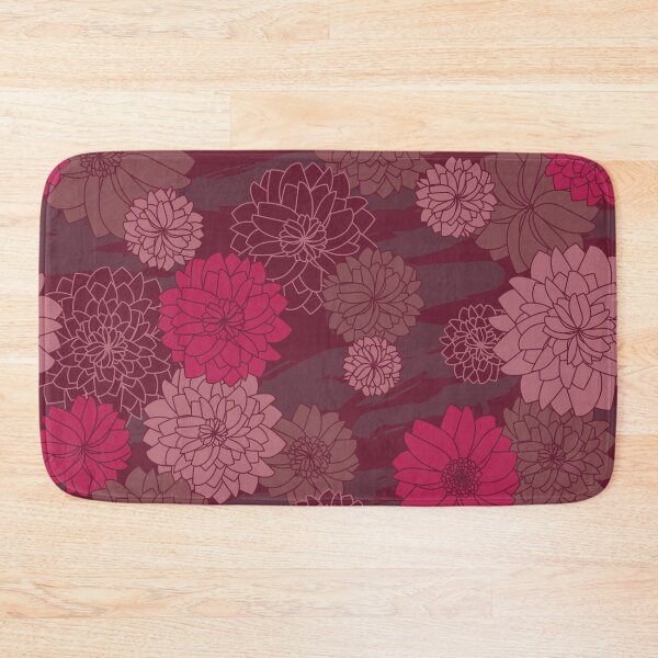 Item preview, Magenta dahlia floral seamless pattern designed and sold by Yulia Chepurova.