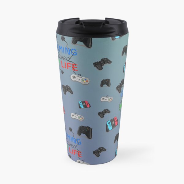 Gaming Saved My Life Pattern Travel Mug