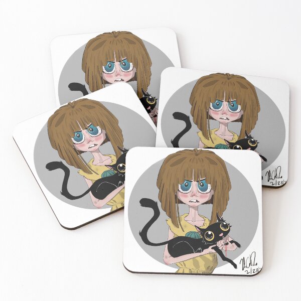 Item preview, Fran Bow Mr. Midnight Digital Painting Indie Horror Game Little Misfortune Itward designed and sold by Haleigh Dennis.